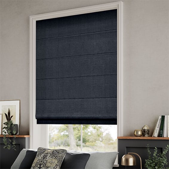ColorizedZoom Harrow Navy Roman Blind 6784