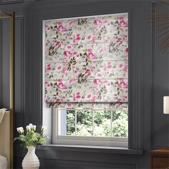ColorizedZoom Paeonia Velvet Rose Roman Blind 6801