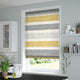 ColorizedZoom Cardigan Stripe Linen Flax Grey Roman Blind 6803