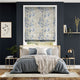 Colorized Renaissance Faux Silk Blueberry Roman Blind 6845