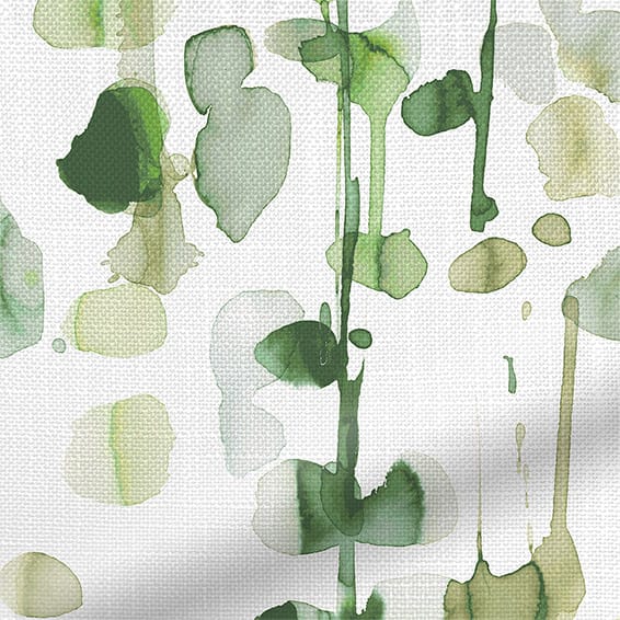 ColorizedZoom Alyssa Linen Leaf Green Roman Blind 6863