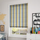 ColorizedZoom Hounds Tooth Beach Blue Roman Blind 6881