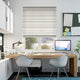 Colorized Scandinavia Stripe Aqua Roman Blind 6884