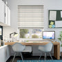 Colorized Scandinavia Stripe Aqua Roman Blind 6884