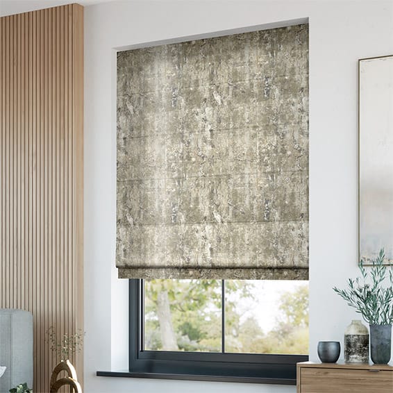 ColorizedZoom Breedon Velvet Stone Roman Blind 6895