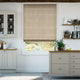 Colorized Linen Hopsack Roman Blind 6896