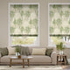 Colorized Slender Forest Linen Spring Green Roman Blind 6921