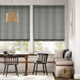 Colorized Candy Stripes Jet Roman Blind 6925