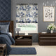 Colorized Blakely Faux Silk Indigo Roman Blind 6990