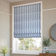 ColorizedZoom Hand Painted Stripe Cobalt  Roman Blind 7024