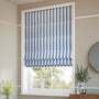 ColorizedZoom Hand Painted Stripe Cobalt  Roman Blind 7024