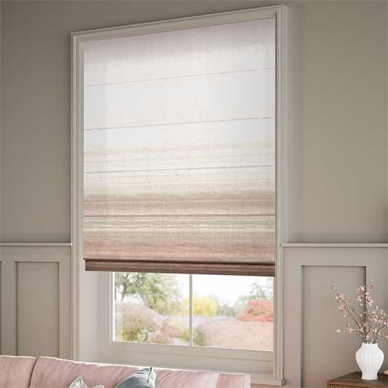 ColorizedZoom Horizon Blush Roman Blind 7030