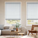 Colorized Devon Stripe Ocean Blue Roman Blind 8753