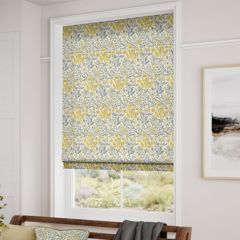 ColorizedZoom William Morris Compton Buttercup Roman Blind 7077