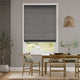 Colorized Amore Gunmetal Grey Roman Blind 7119