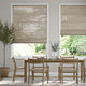 Colorized Lumiere Unlined Linen Hopsack Roman Blind 7149