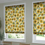 ColorizedZoom Sunflowers Yellow Roman Blind 7162
