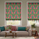 Colorized William Morris Pimpernel Magenta  Roman Blind 7172