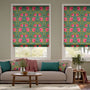 Colorized William Morris Pimpernel Magenta  Roman Blind 7172