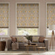 Colorized William Morris Pimpernel Butterscotch  Roman Blind 7168