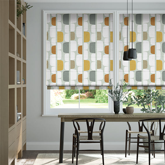 Colorized Kivi Slate Roman Blind 7239