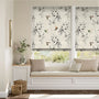 Colorized Electric Amazilia Linen Roman Blind 7311