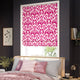 ColorizedZoom Ikat Damask Cherry Roman Blind 7379