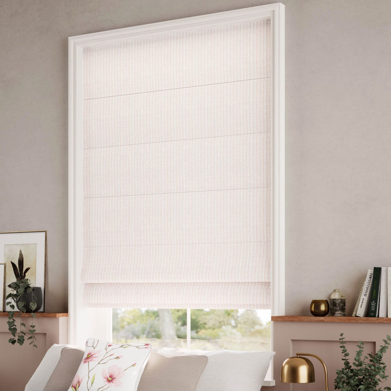 ColorizedZoom Ella Stripe Confetti Pink  Roman Blind 8761