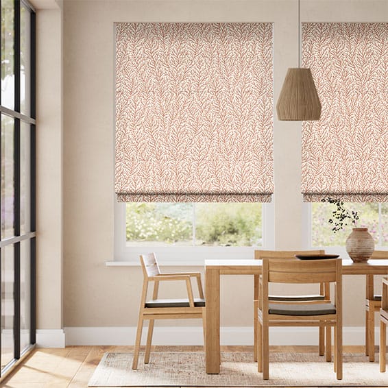 Colorized Marina Terracotta Roman Blind 7511