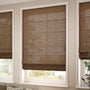 ColorizedZoom Manila Cedar & Demerara Roman Blind 7570