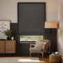 Colorized Grenada Blackout Charcoal Roman Blind 7586