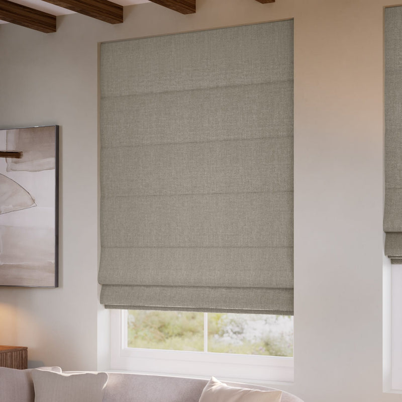 ColorizedZoom Denver Blackout Earth Grey Roman Blind 7591