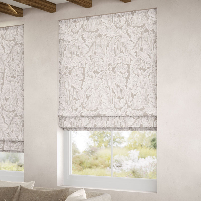 ColorizedZoom William Morris Acanthus Jacquard Linen Roman Blind 7605