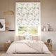 Colorized Watercolour Canopy Apricot & Sage Roman Blind 7700