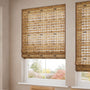 ColorizedZoom Electric Java Cedar & Demerara Roman Blind 7734