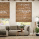 Colorized Electric Gabor Chestnut Roman Blind 7751