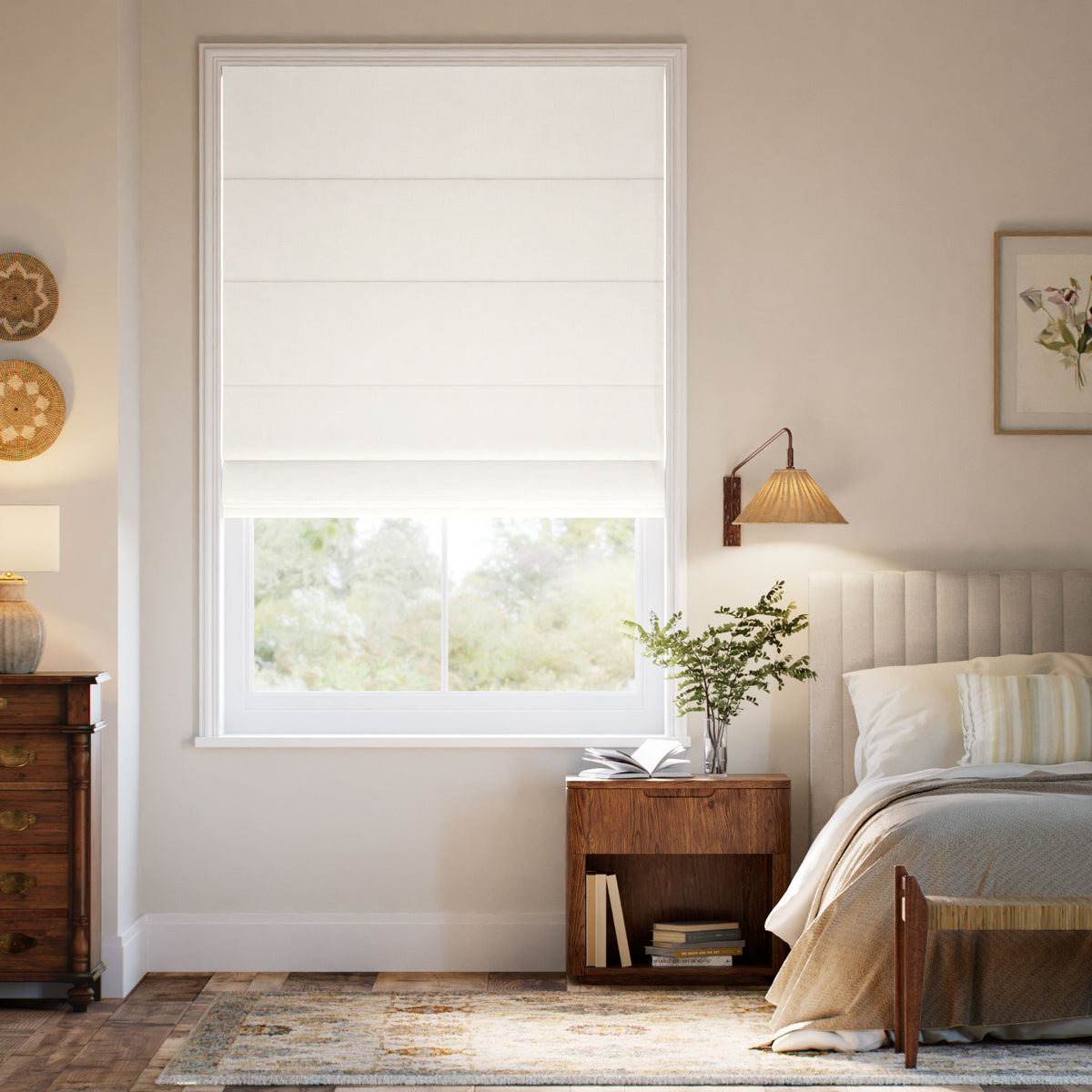 Colorized Columbia Antique White Roman Blind 7765