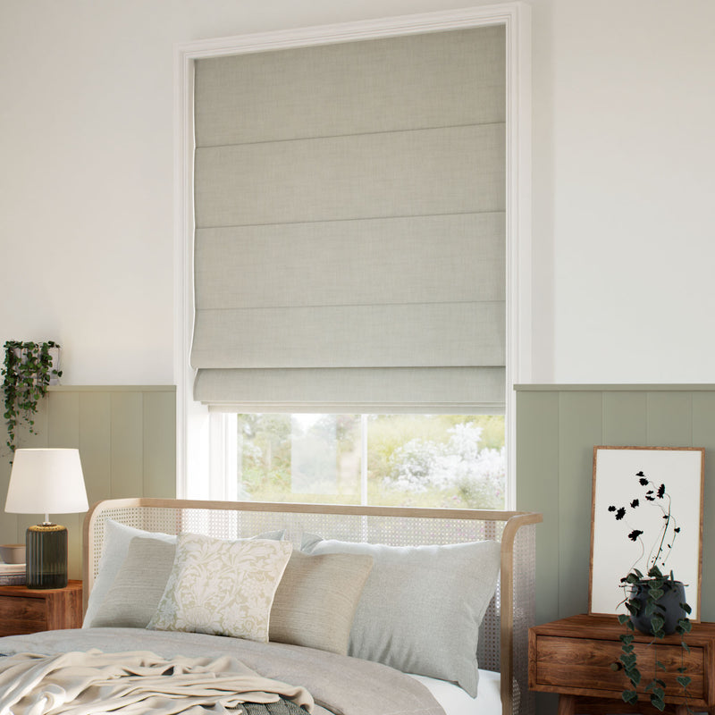 ColorizedZoom Eco-Friendly Riley Oyster Grey Roman Blind 7782