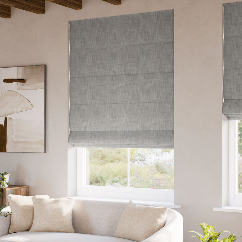 ColorizedZoom Eco-Friendly Nyah Flint Roman Blind 7786