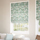 ColorizedZoom Porcelain Garden Morning Green Roman Blind 7802