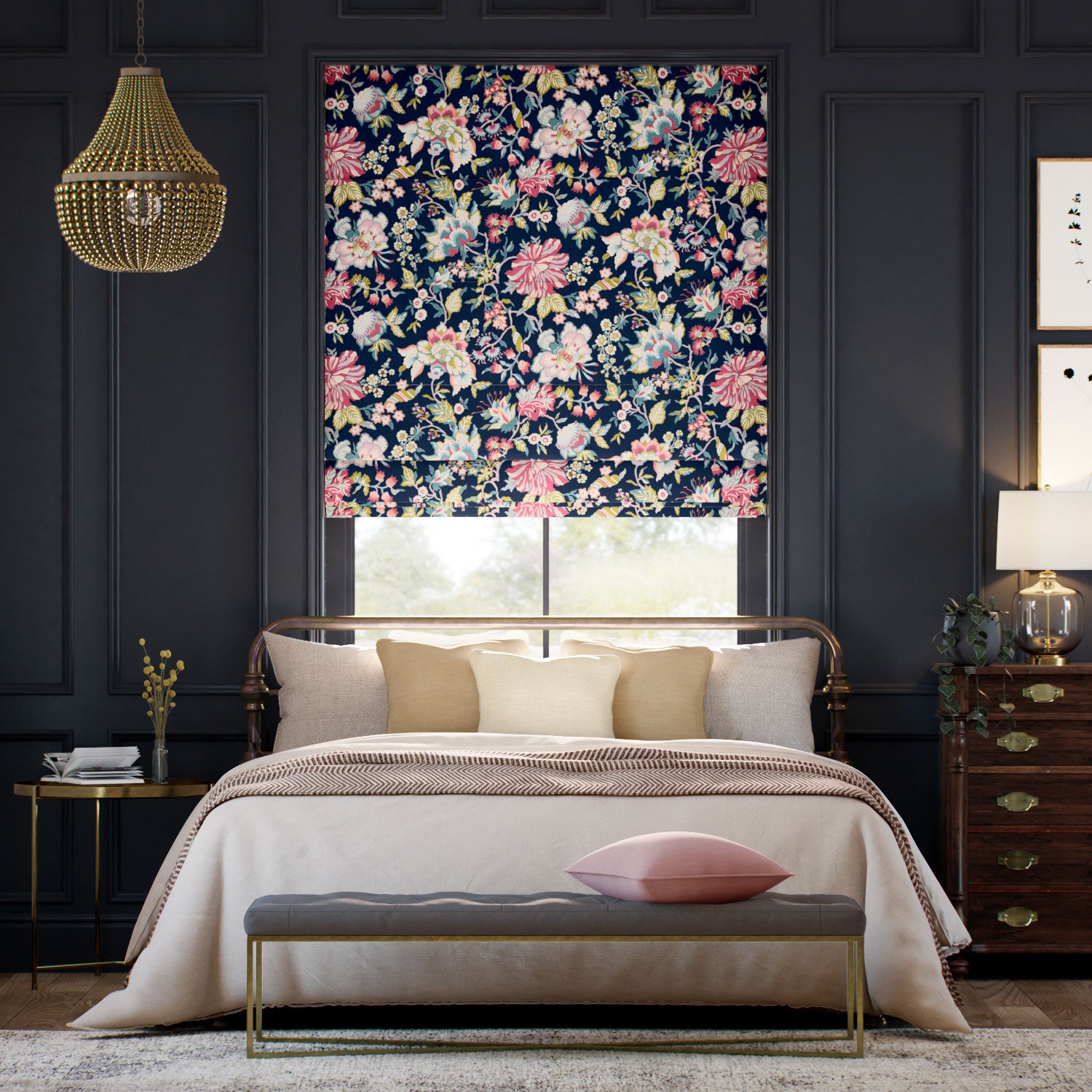 Colorized Christelle Cosmos Roman Blind 7827