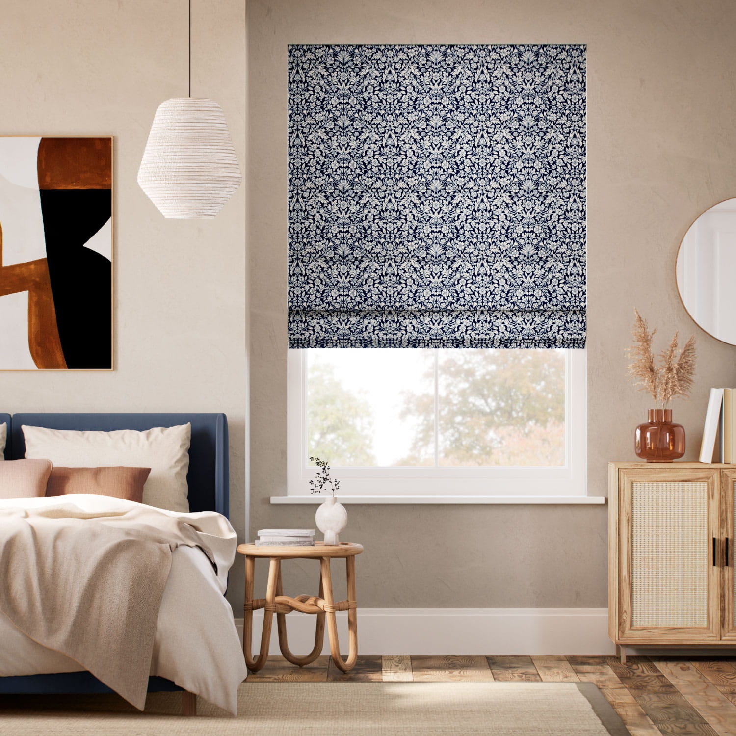 Colorized Eleni Ink  Roman Blind 7831