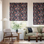 Colorized Symphony Hickory Roman Blind 7854