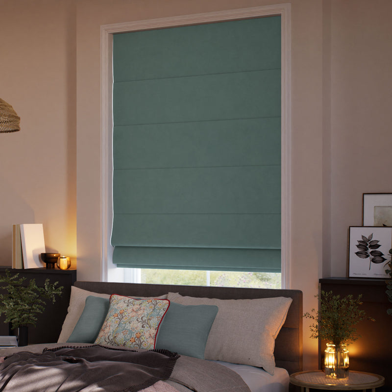 ColorizedZoom Cambridge Velvet Blackout Opal Roman Blind 7866