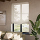 ColorizedZoom Madagascar Voile Neutral Relaxed Roman Blind 7876