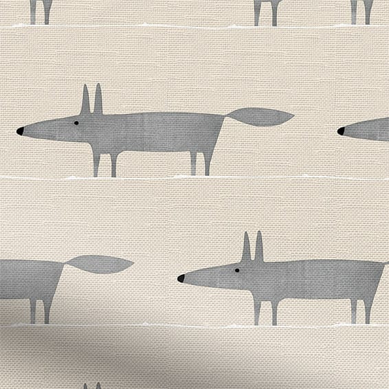 ColorizedZoom Mr Fox Mini Neutral Curtains 5445