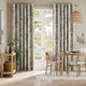 Colorized Bursting Berries Vintage Linen Oatmeal Curtains 5521