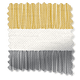 ColorizedSwatch Cardigan Stripe Flax Grey Curtains sample image 5536