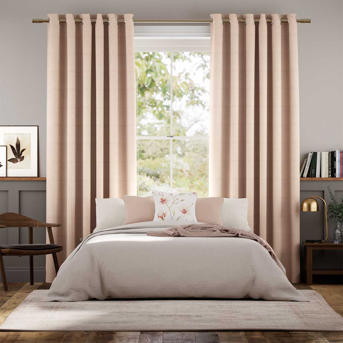 Colorized Cavendish Warm Blush Curtains 5644