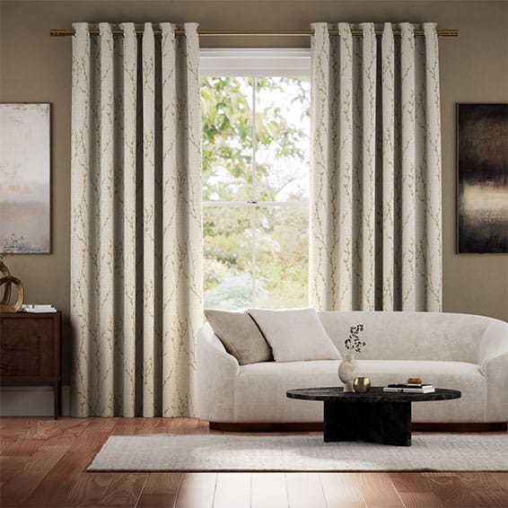 Colorized Salice Trail Mustard Curtains 5698